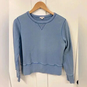 Gap Medium blue crewneck pullover sweater jumper stitching vintage wash